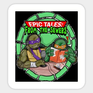 Epic Tales From the Sewers Podcast Logo TMNT Sticker